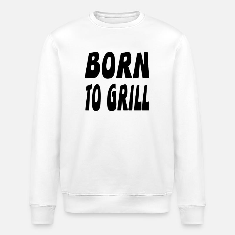 Grillen - Stanley/Stella Unisex Bio-Sweatshirt ROLLER - Weiß
