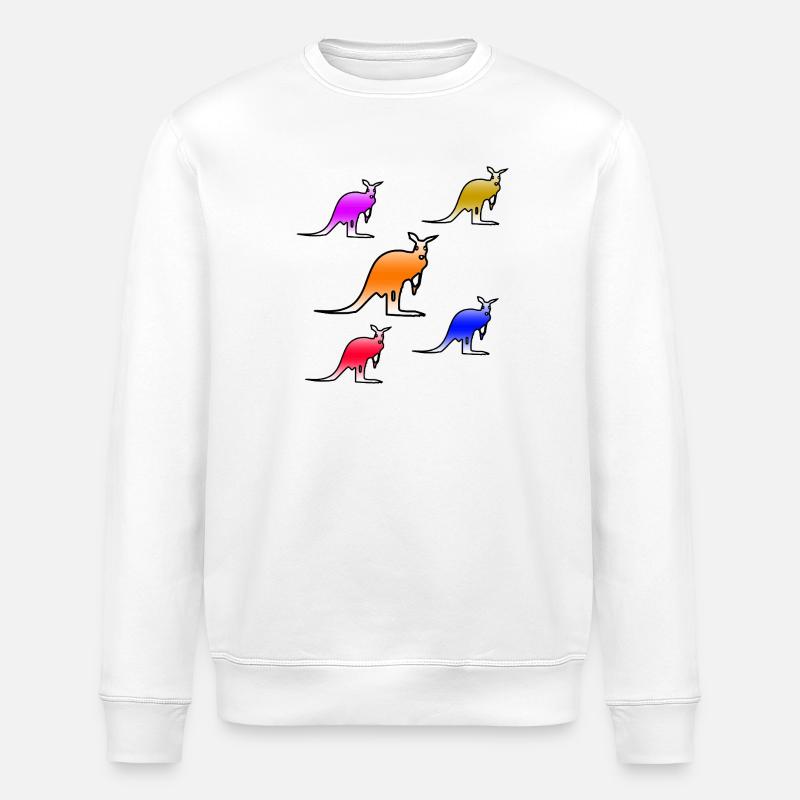 Kängurus - Stanley/Stella Unisex Bio-Sweatshirt ROLLER - Weiß