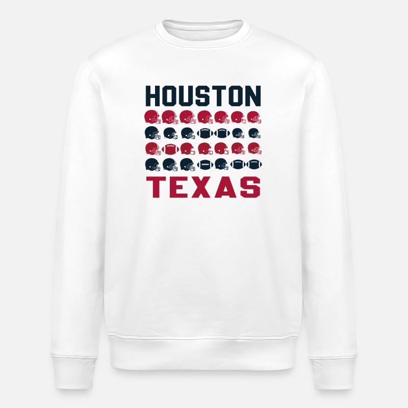 Houston Texas Retro Football - Sweat bio ROLLER Stanley/Stella Unisexe - blanc