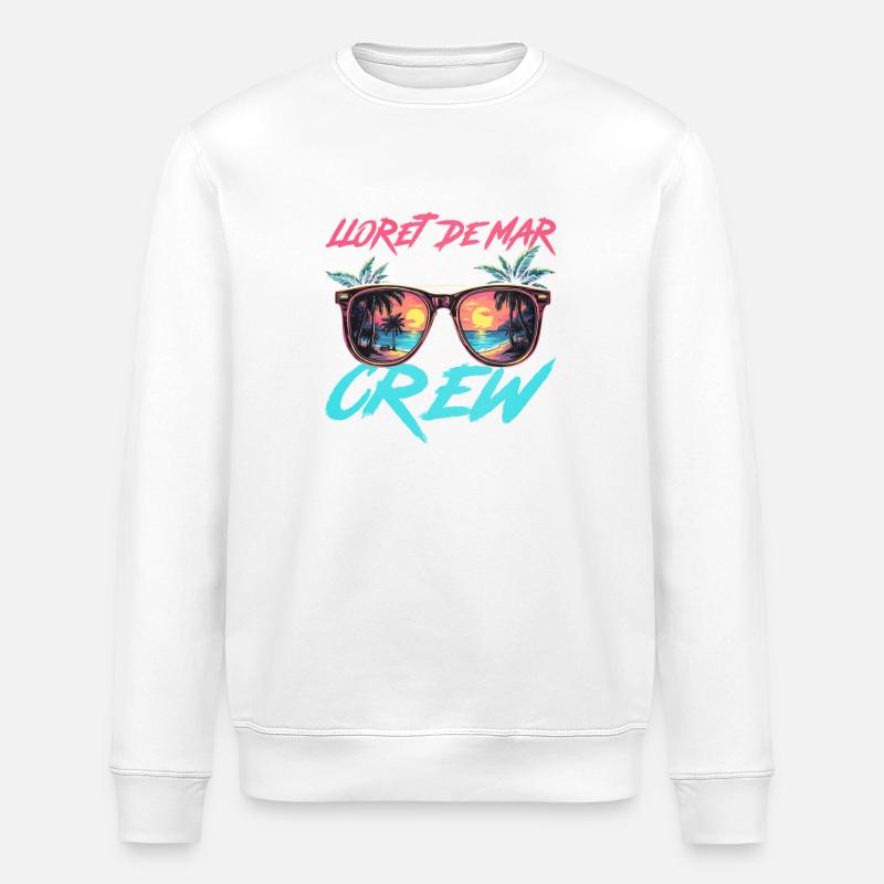 Lloret De Mar Party Crew - Stanley/Stella Unisex Bio-Sweatshirt ROLLER - Weiß