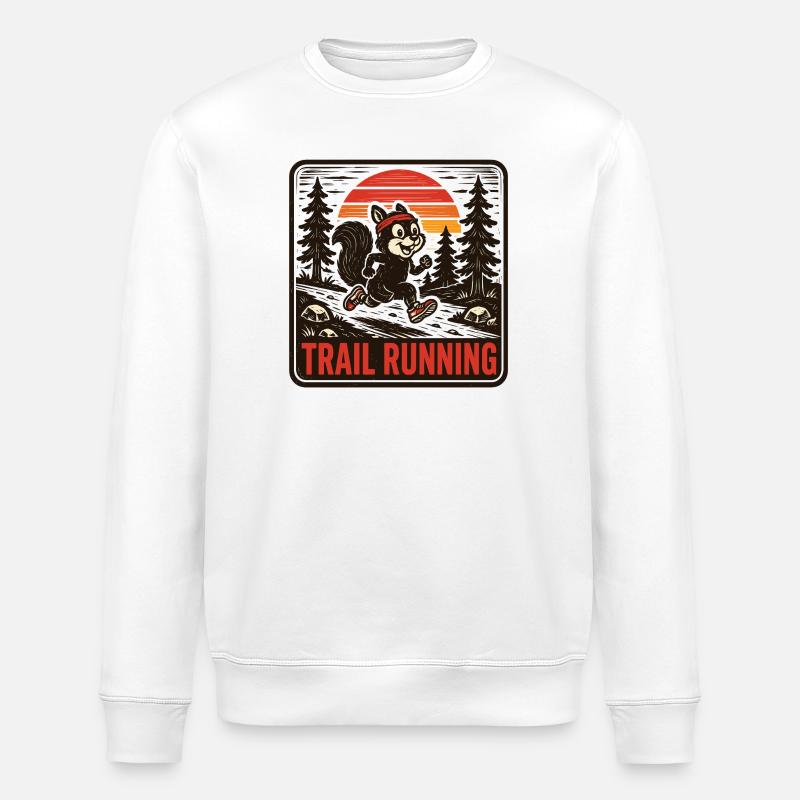 trail running - Stanley/Stella ROLLER Unisex Organic Sweatshirt - white