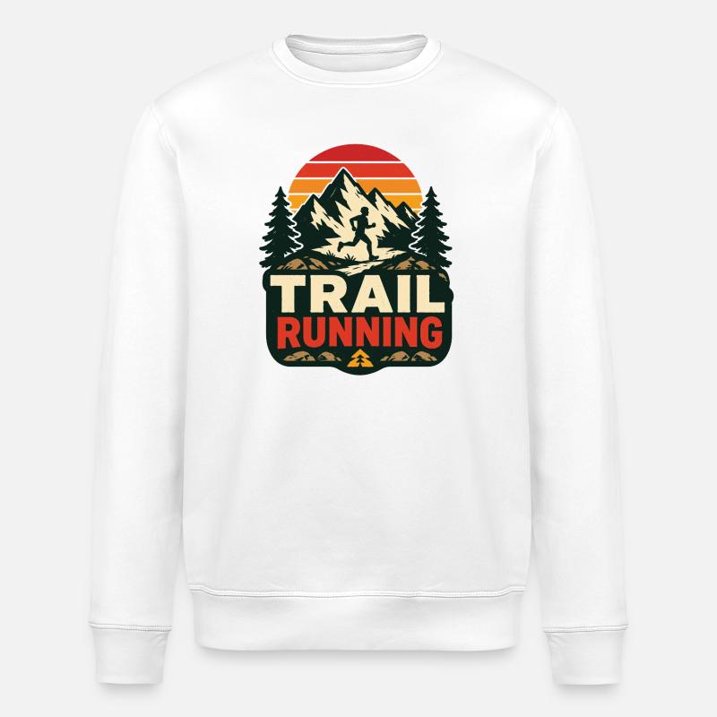 trail running - Stanley/Stella ROLLER Unisex Organic Sweatshirt - white