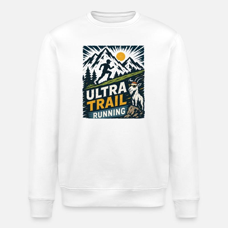 Ultra-Trailrunning - Stanley/Stella Unisex Bio-Sweatshirt ROLLER - Weiß