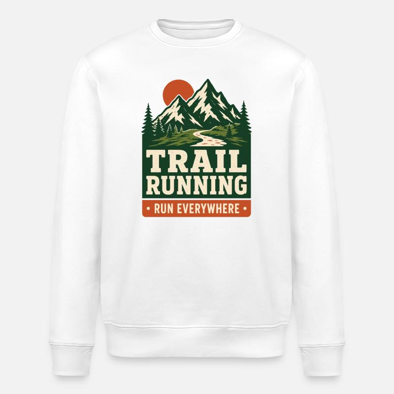 Course en sentier - Courez partout - Sweat bio ROLLER Stanley/Stella Unisexe - blanc