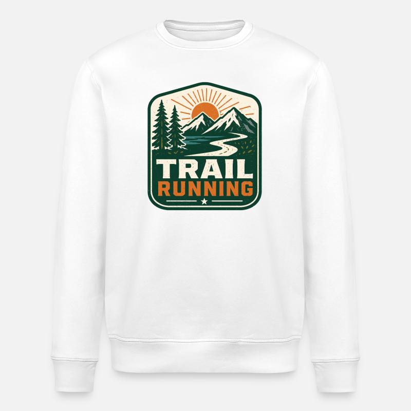 Trail Running - Stanley/Stella ROLLER Unisex Organic Sweatshirt - white