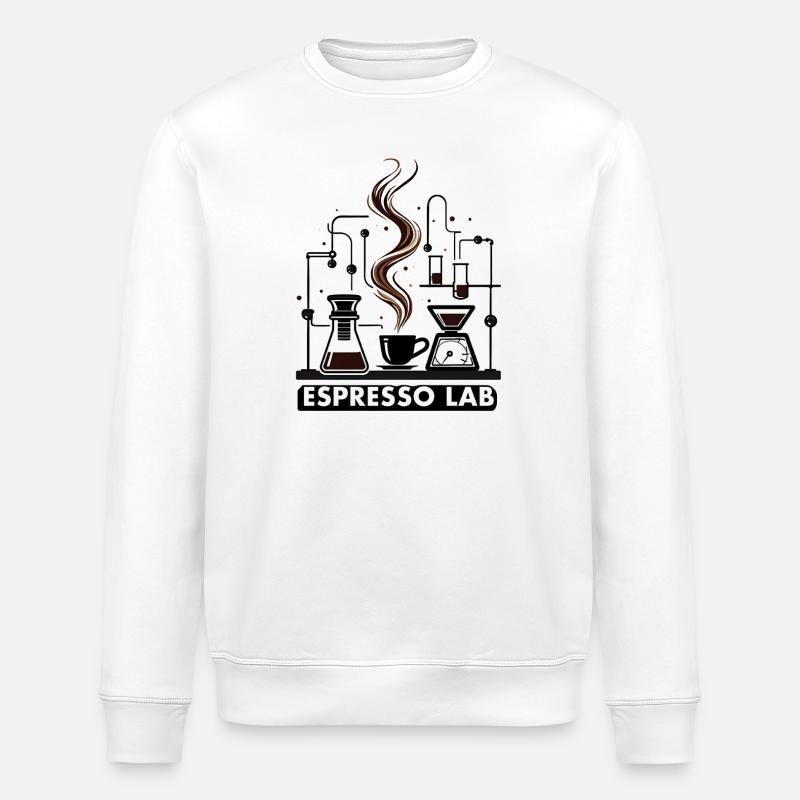 Espresso Lab Espresso Ritual - Stanley/Stella Unisex Bio-Sweatshirt ROLLER - Weiß