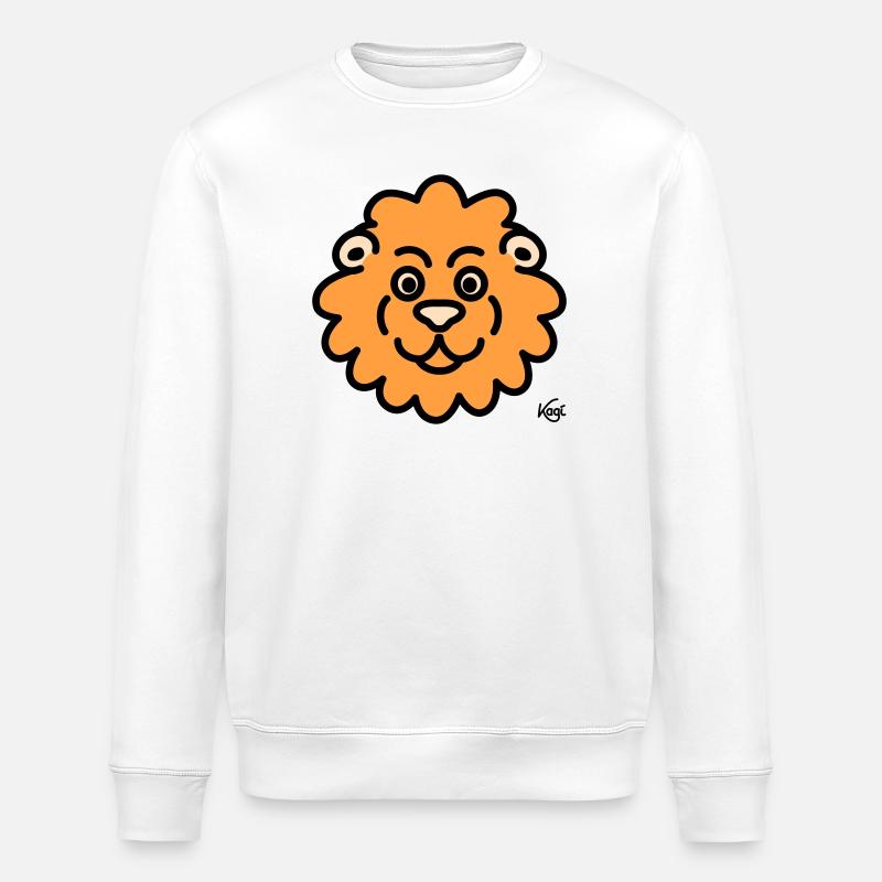 Lion Grand - Sweat bio ROLLER Stanley/Stella Unisexe - blanc