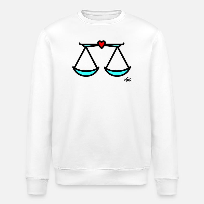 Grande échelle - Sweat bio ROLLER Stanley/Stella Unisexe - blanc