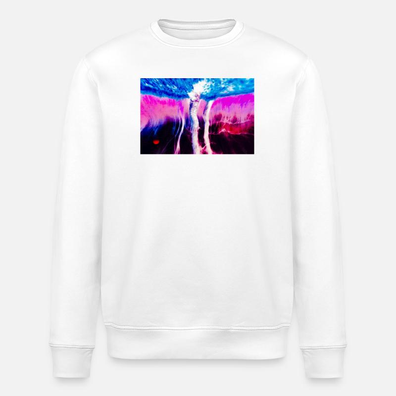 Neon Rift Psychédélique - Sweat bio ROLLER Stanley/Stella Unisexe - blanc