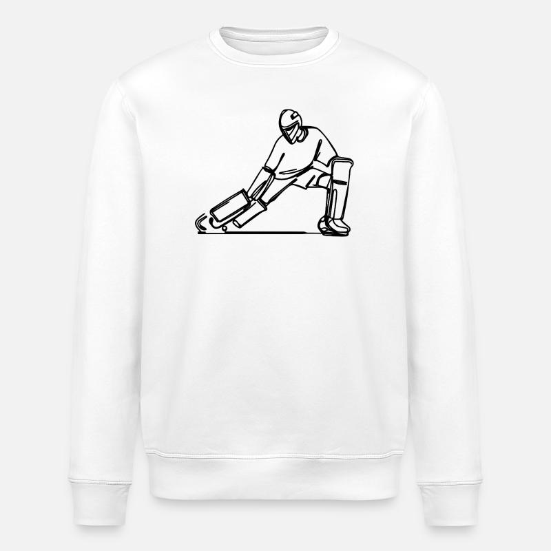 Feldhockey Torhüter - Stanley/Stella Unisex Bio-Sweatshirt ROLLER - Weiß