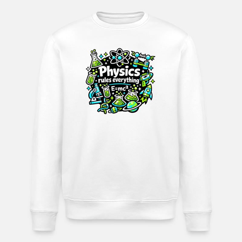 Physik regelt alles - Stanley/Stella Unisex Bio-Sweatshirt ROLLER - Weiß