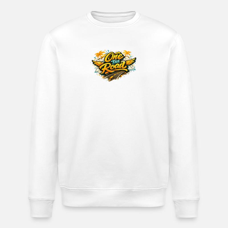 Ont_the_Road - Stanley/Stella Unisex Bio-Sweatshirt ROLLER - Weiß
