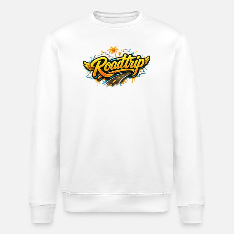 Roadtrip - Stanley/Stella Unisex Bio-Sweatshirt ROLLER - Weiß