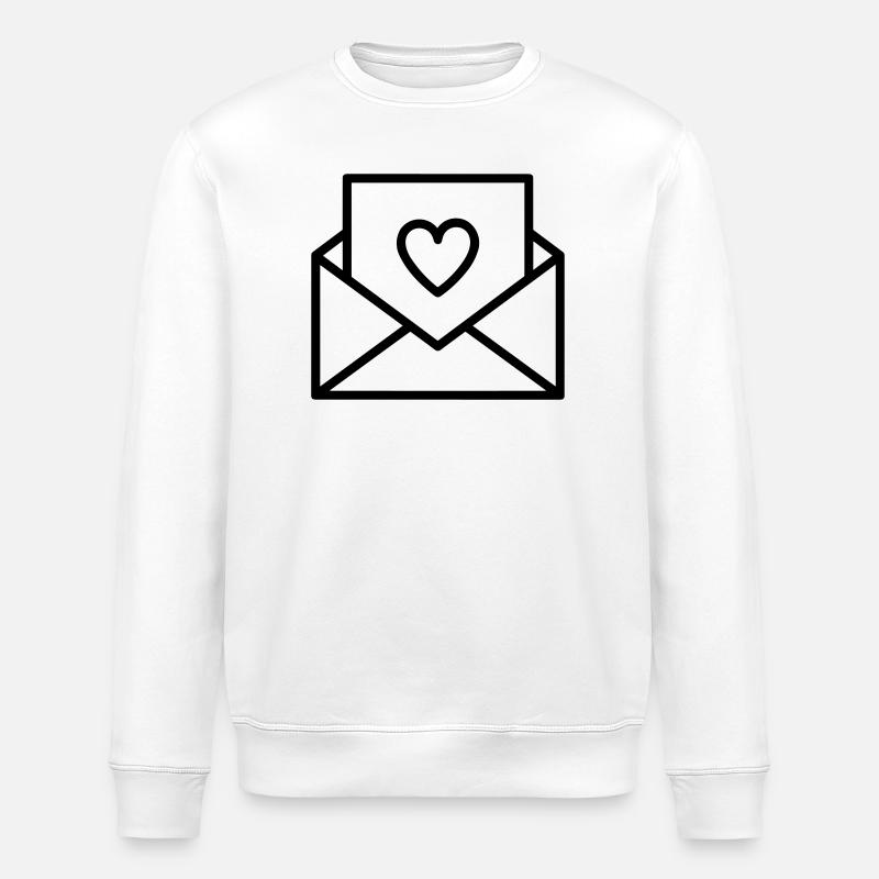 Love Letter - Stanley/Stella ROLLER Unisex Organic Sweatshirt - white