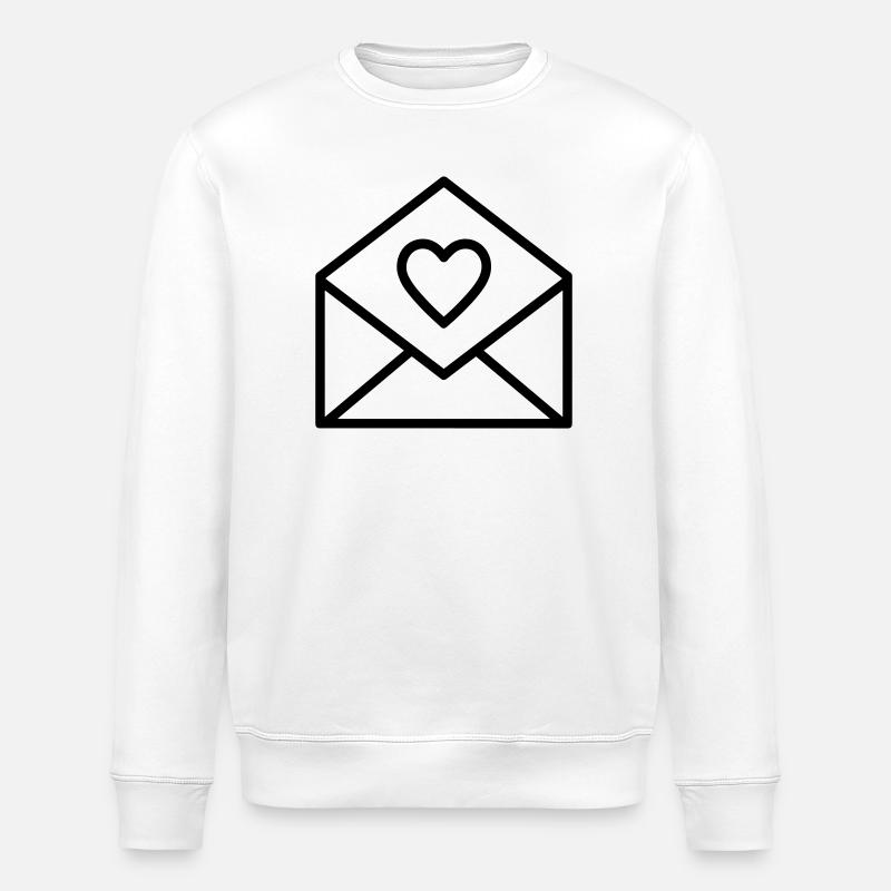 lettre d’amour - Sweat bio ROLLER Stanley/Stella Unisexe - blanc
