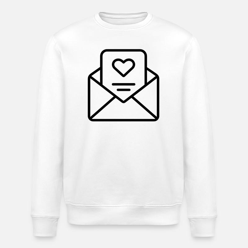 Love Letter - Stanley/Stella ROLLER Unisex Organic Sweatshirt - white