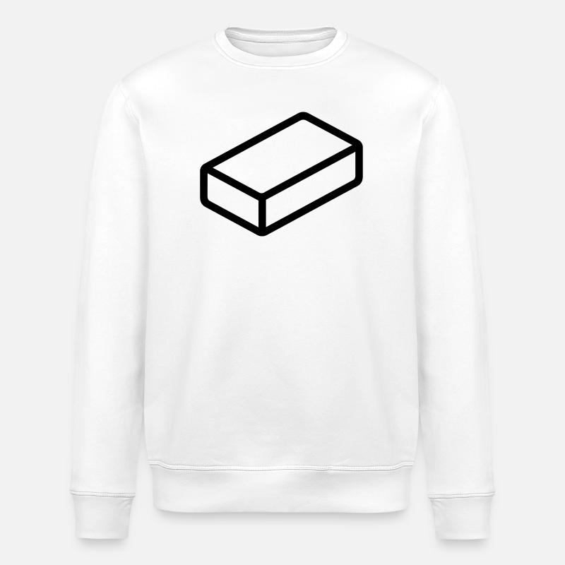 brique - Sweat bio ROLLER Stanley/Stella Unisexe - blanc