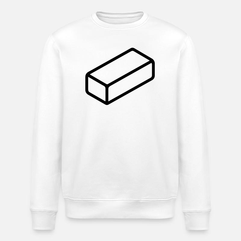 brique - Sweat bio ROLLER Stanley/Stella Unisexe - blanc
