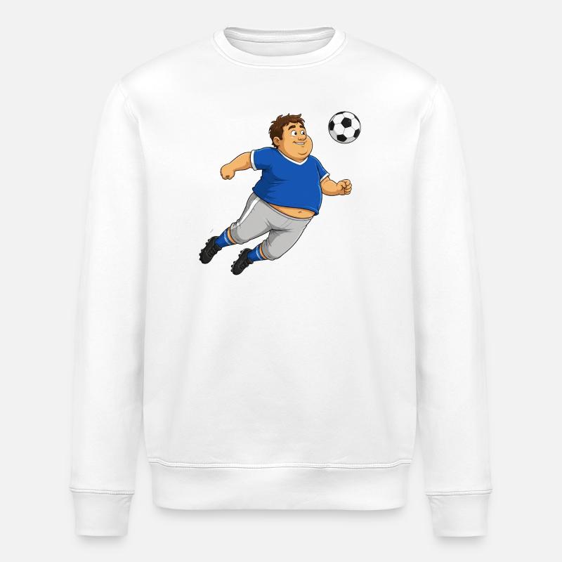 Footballeur avec ballon - Sweat bio ROLLER Stanley/Stella Unisexe - blanc