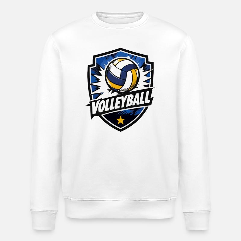 Volleyball Shield Dynamik - Stanley/Stella Unisex Bio-Sweatshirt ROLLER - Weiß