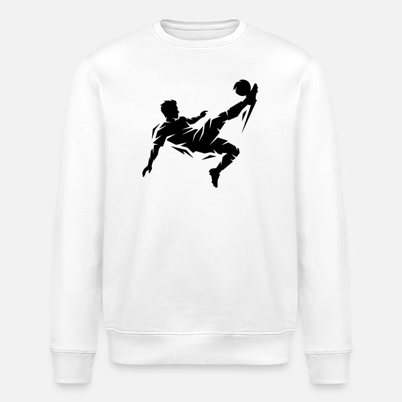 Footballeur Silhouette Footballeur - Sweat bio ROLLER Stanley/Stella Unisexe - blanc