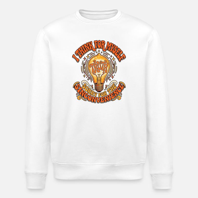Penser par moi-même - Sweat bio ROLLER Stanley/Stella Unisexe - blanc