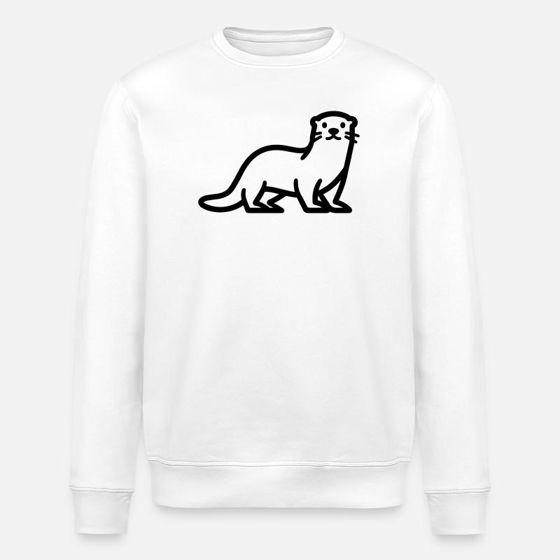 loutre - Sweat bio ROLLER Stanley/Stella Unisexe - blanc