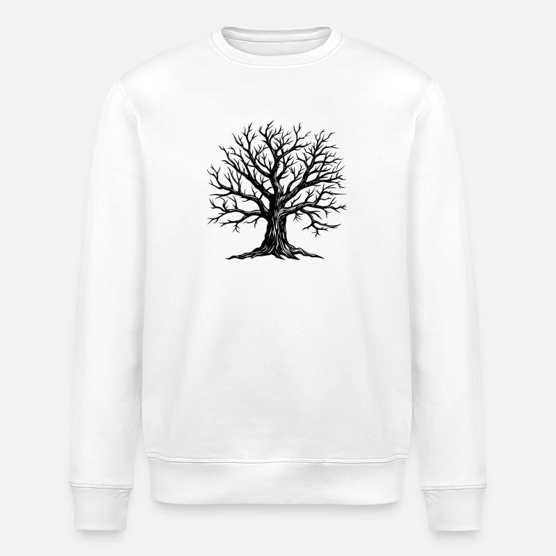 Dead Tree - Stanley/Stella ROLLER Unisex Organic Sweatshirt - white
