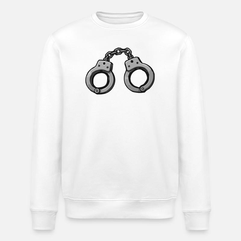 Graphique des menottes - Sweat bio ROLLER Stanley/Stella Unisexe - blanc