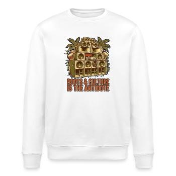 Antidote Is Roots - Stanley/Stella Unisex Bio-Sweatshirt ROLLER - Weiß - Vorne - Nik (191cm)