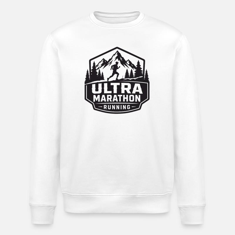 Insigne de Mountain Course d’Ultramarathon - Sweat bio ROLLER Stanley/Stella Unisexe - blanc