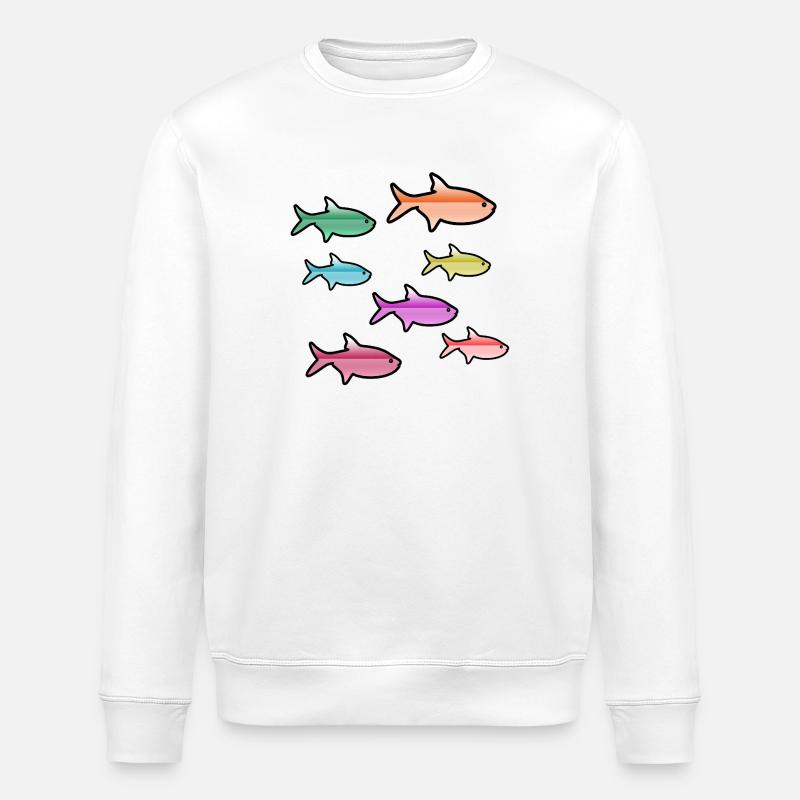 Fische - Stanley/Stella Unisex Bio-Sweatshirt ROLLER - Weiß