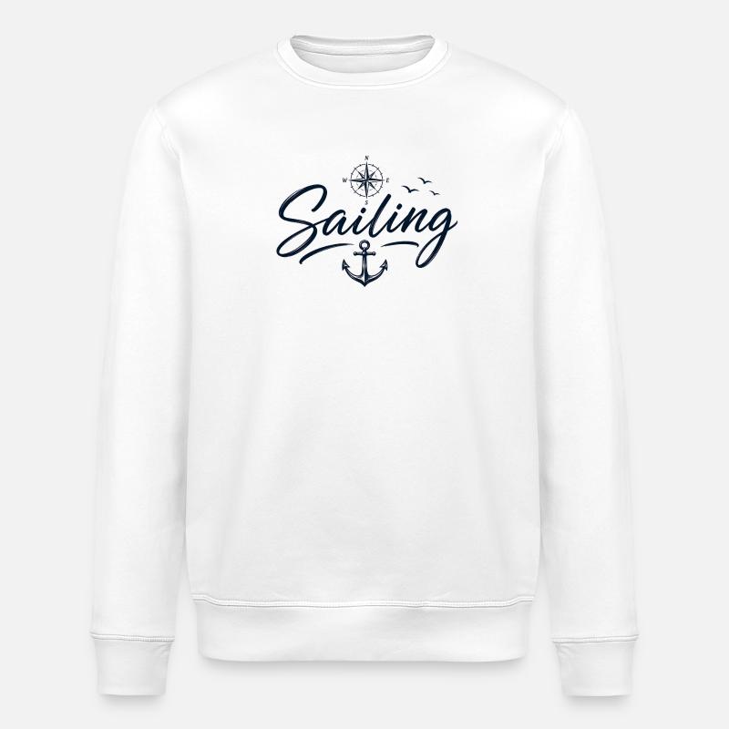 Sailing Love - Stanley/Stella Unisex Bio-Sweatshirt ROLLER - Weiß