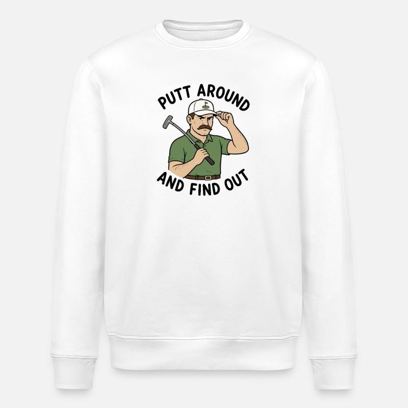 Putt un peu et découvre : - Sweat bio ROLLER Stanley/Stella Unisexe - blanc