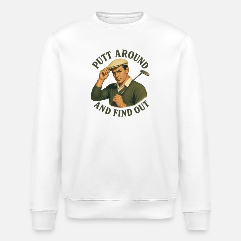 Putt un peu et découvre : - Sweat bio ROLLER Stanley/Stella Unisexe - blanc