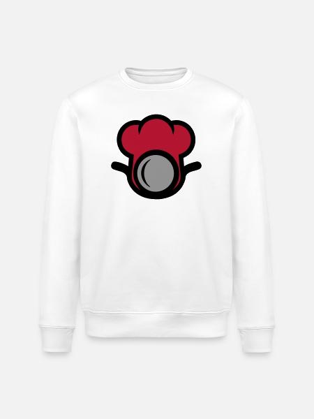 Chef's Hat Restaurant Chef Catering - Stanley/Stella ROLLER Unisex Organic Sweatshirt - white