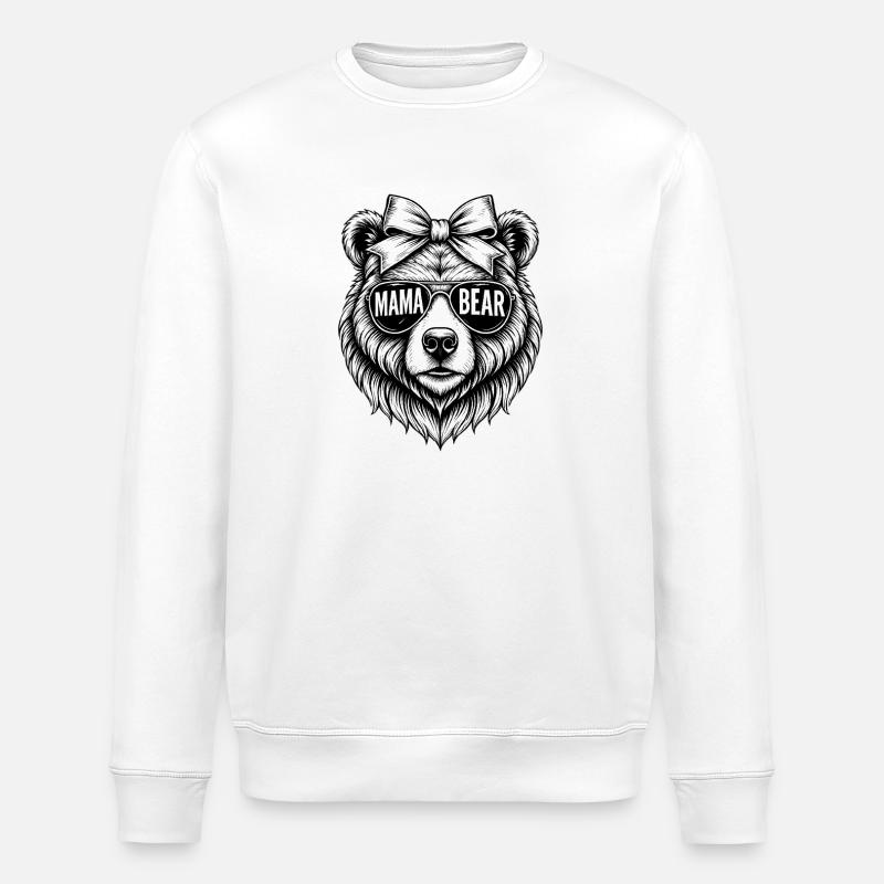 Mama Bear - Stanley/Stella Unisex Bio-Sweatshirt ROLLER - Weiß