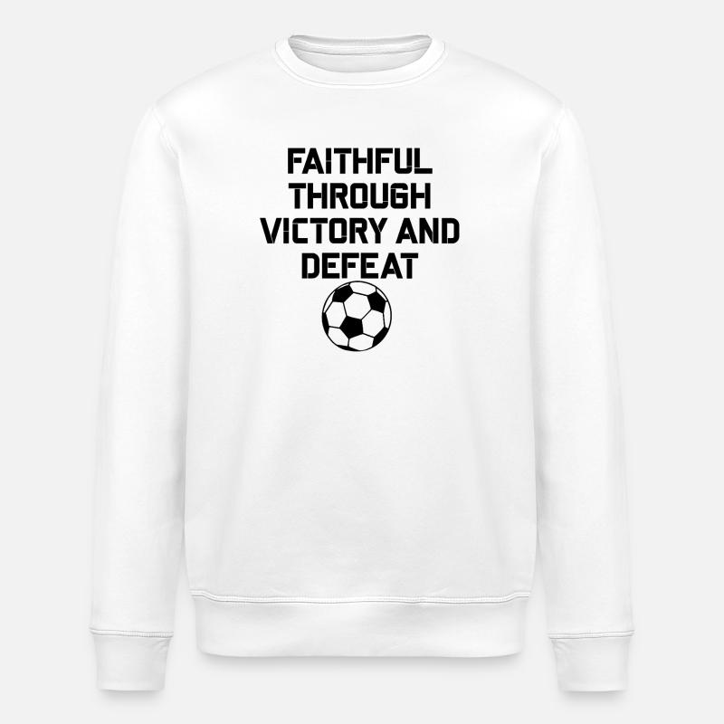 Treu durch Sieg und Niederlage - Stanley/Stella Unisex Bio-Sweatshirt ROLLER - Weiß