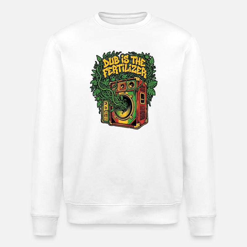 Dub Reggae Soil - Stanley/Stella Unisex Bio-Sweatshirt ROLLER - Weiß