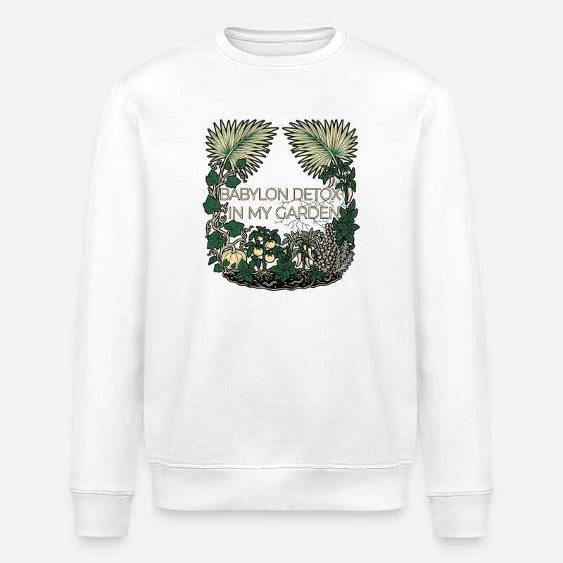 Racines Babylon Detox - Sweat bio ROLLER Stanley/Stella Unisexe - blanc