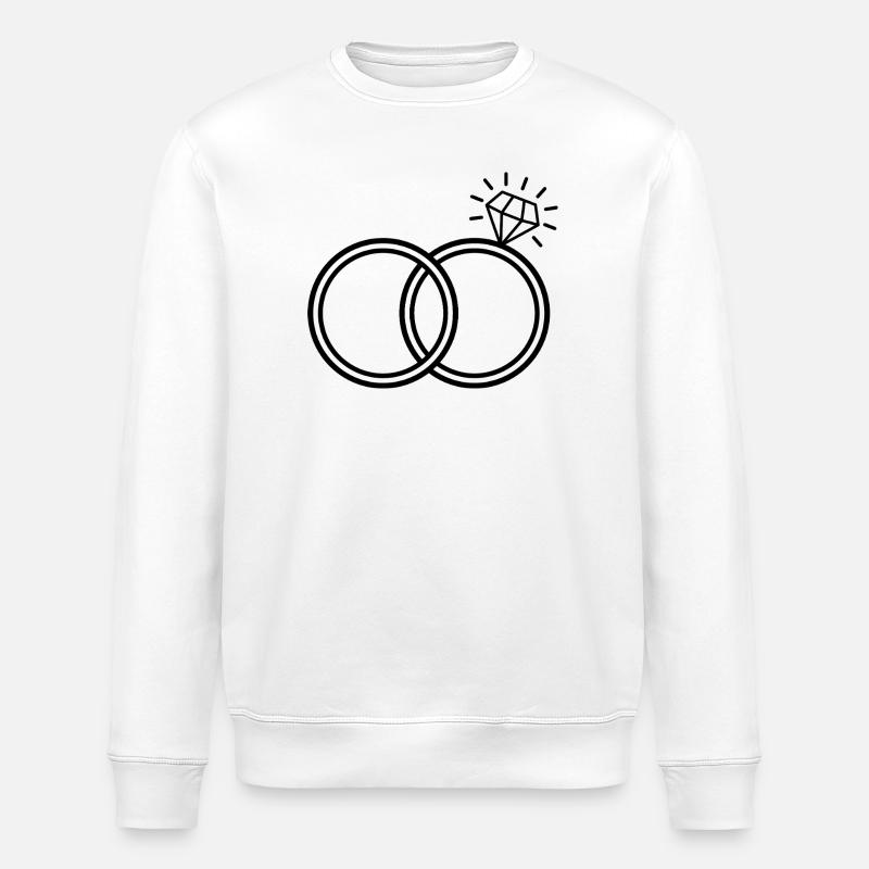 Bague en diamant - Sweat bio ROLLER Stanley/Stella Unisexe - blanc