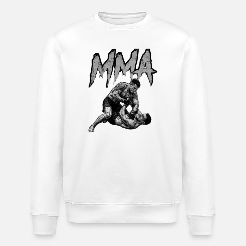 MMA Grappling - Stanley/Stella Unisex Bio-Sweatshirt ROLLER - Weiß