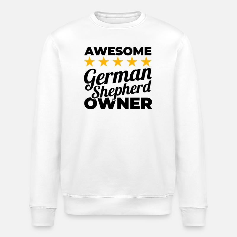 Bester Schäferhund Besitzer - Stanley/Stella Unisex Bio-Sweatshirt ROLLER - Weiß