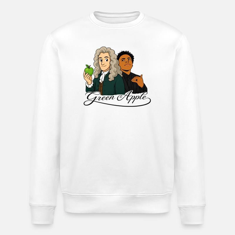 Pomme verte - Sweat bio ROLLER Stanley/Stella Unisexe - blanc