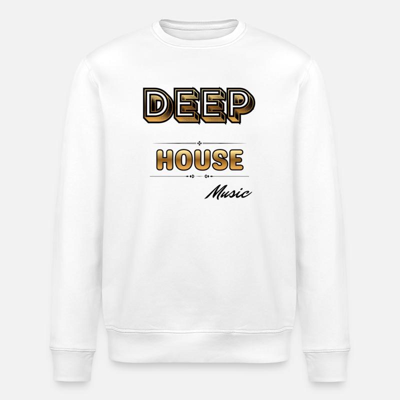 Deep House. - Stanley/Stella Unisex Bio-Sweatshirt ROLLER - Weiß