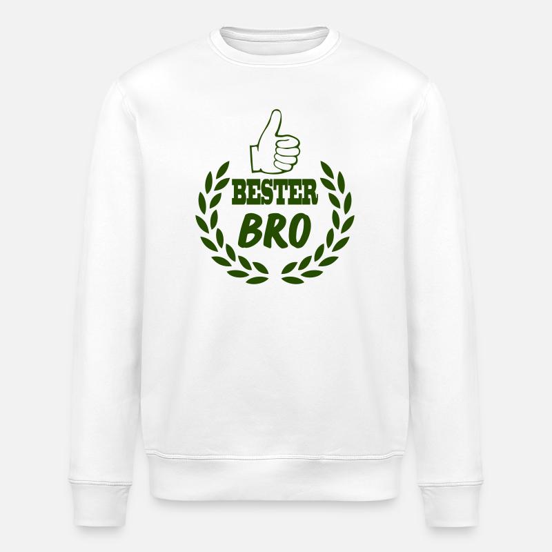 bester_bro - Sweat bio ROLLER Stanley/Stella Unisexe - blanc