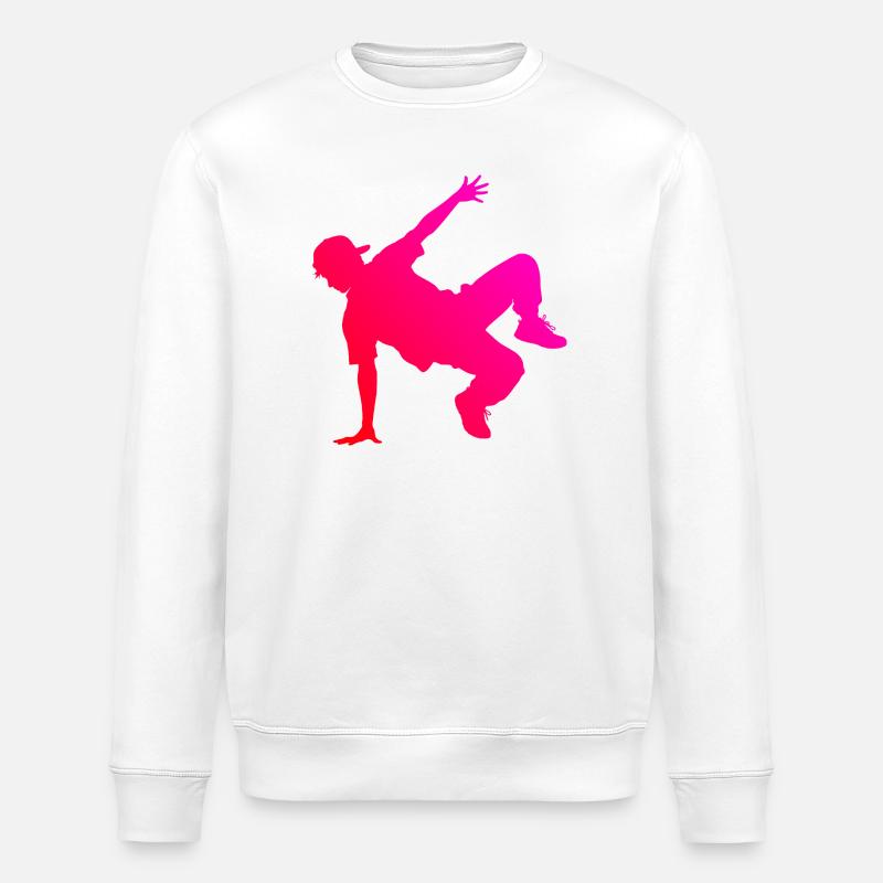 Geschenkidee für einen Breakdancer mit Streetdance - Stanley/Stella Unisex Bio-Sweatshirt ROLLER - Weiß