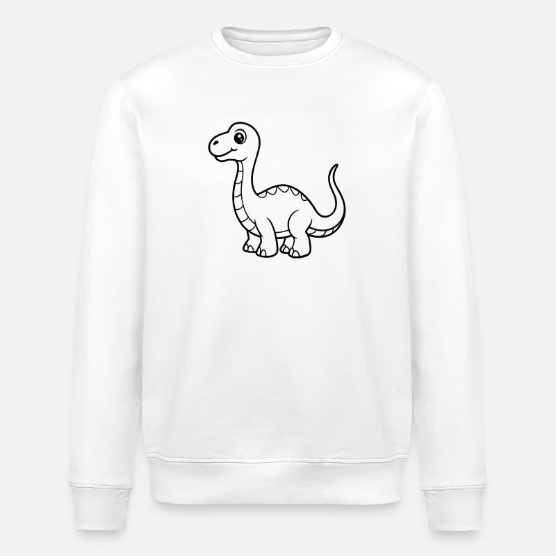 Dinosaure - Sweat bio ROLLER Stanley/Stella Unisexe - blanc