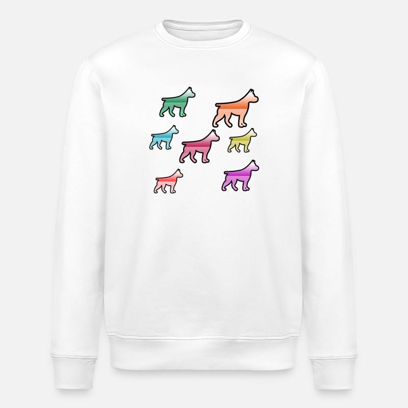 Hunde - Stanley/Stella Unisex Bio-Sweatshirt ROLLER - Weiß