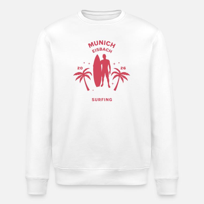 Munich Surfing - Stanley/Stella Unisex Bio-Sweatshirt ROLLER - Weiß
